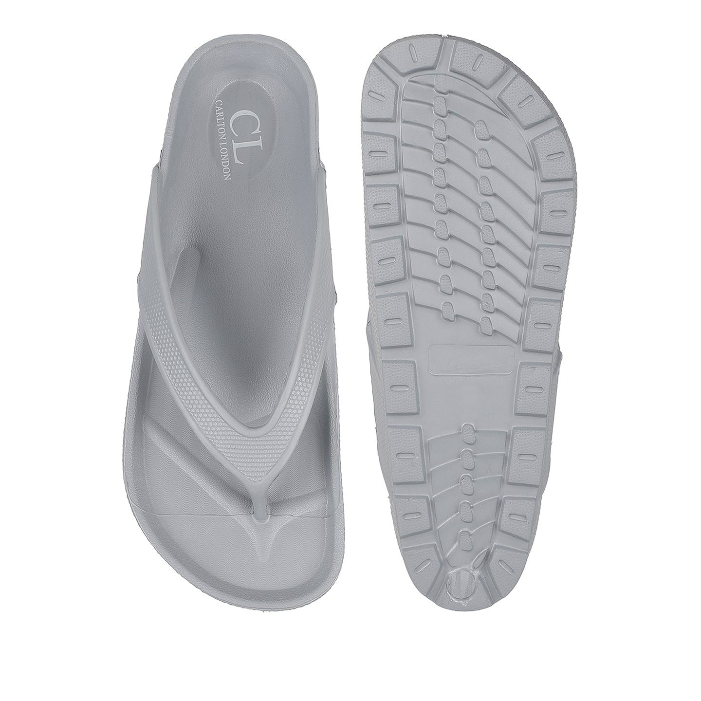 Men Textured Comfort Thong Sandals