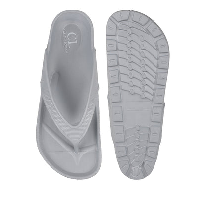 Men Textured Comfort Thong Sandals