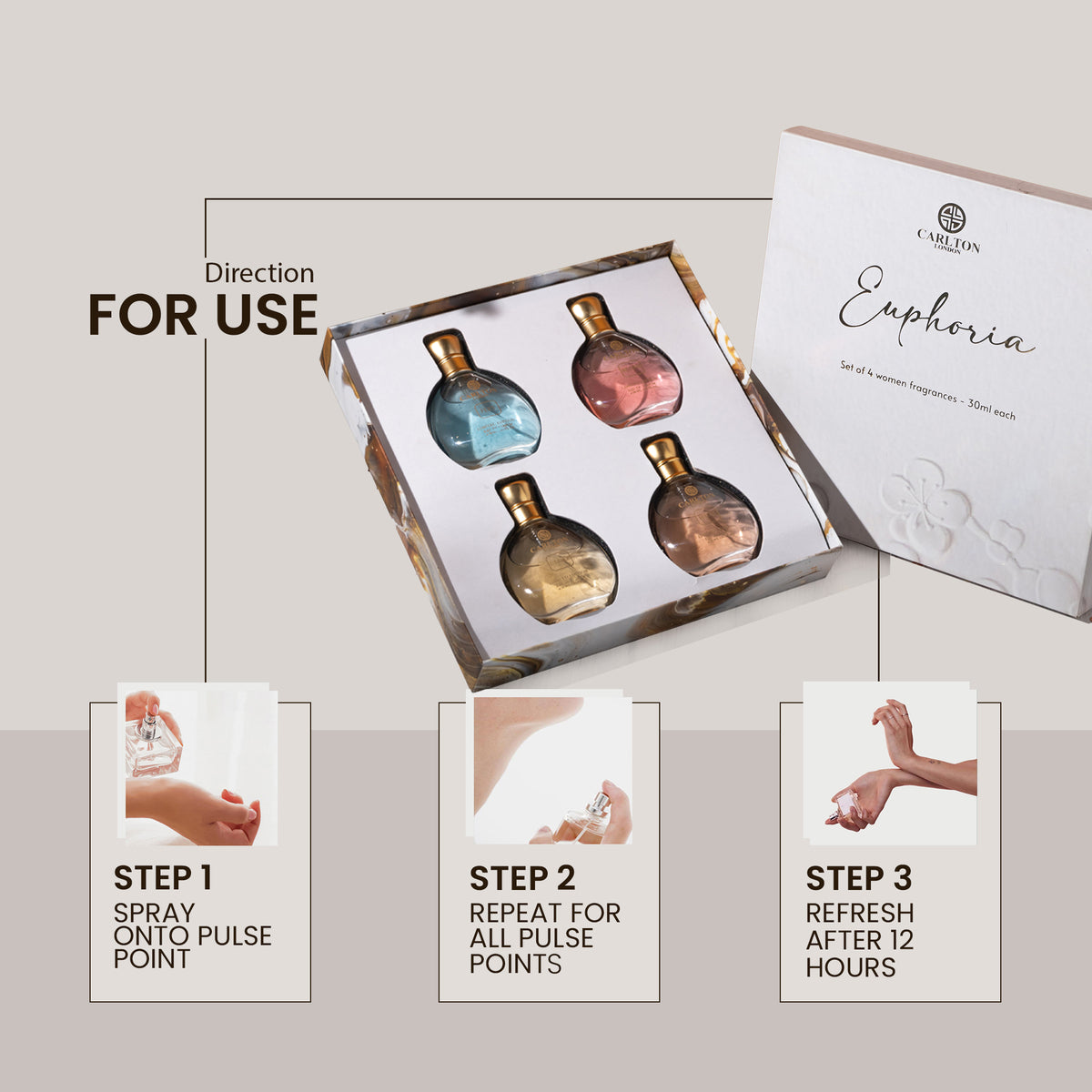 Women Euphoria Gift Set 4 Perfume - 30Ml Each