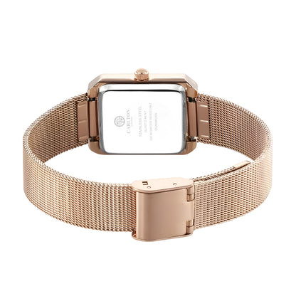 Brixton:  Women Green/Rose Gold Stainless Steel Analog Watch - CLRGMGRN