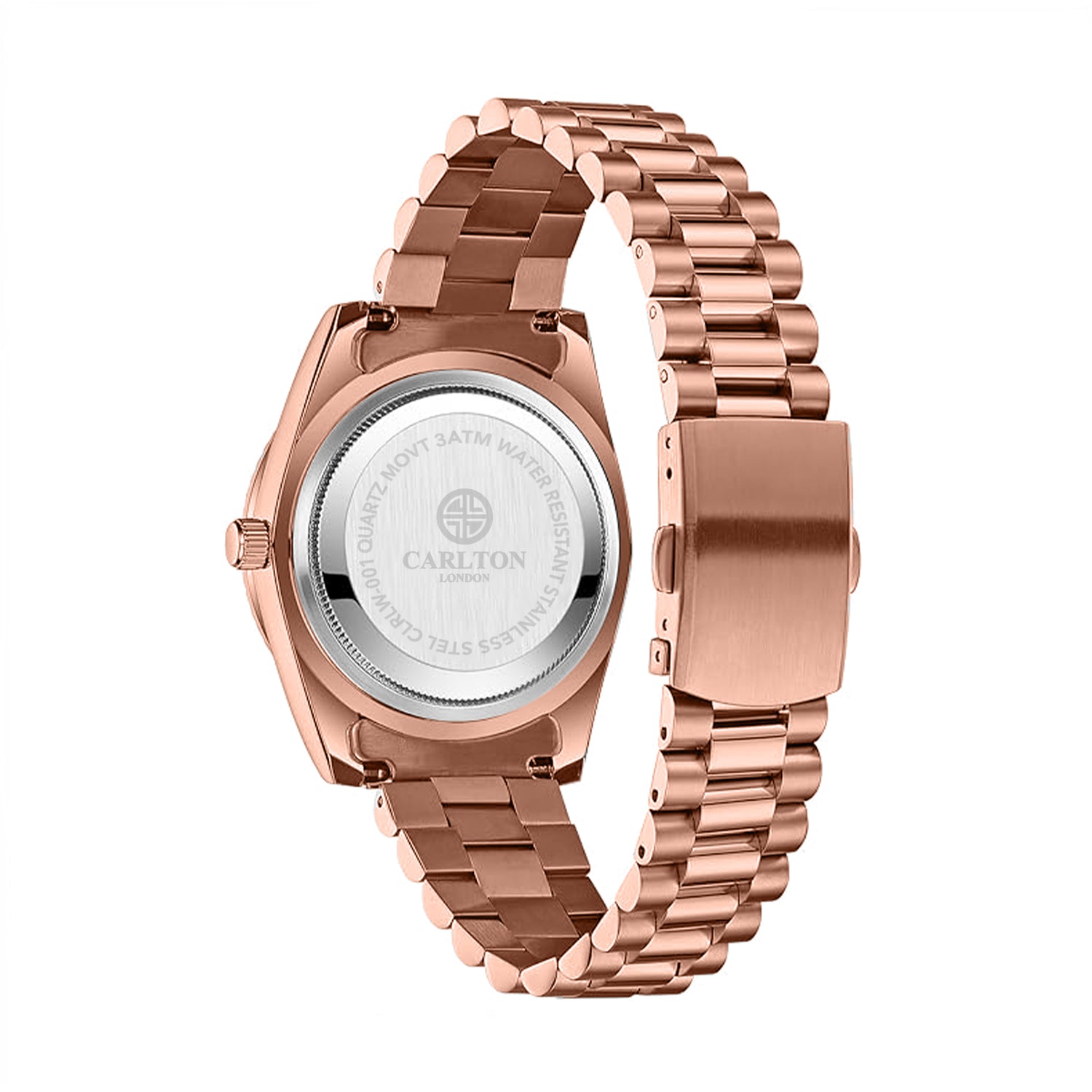 Carlton London Mini Green/ Rose Gold Stainless Steel Women Analog Watch CLRLW-001