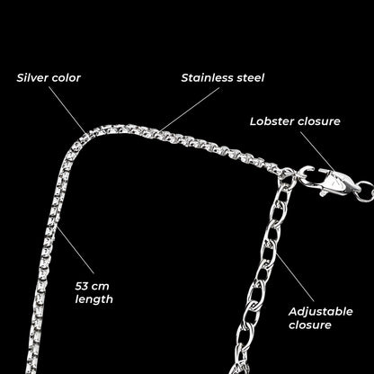 Men Pandant Black Necklace  - CLJW-13