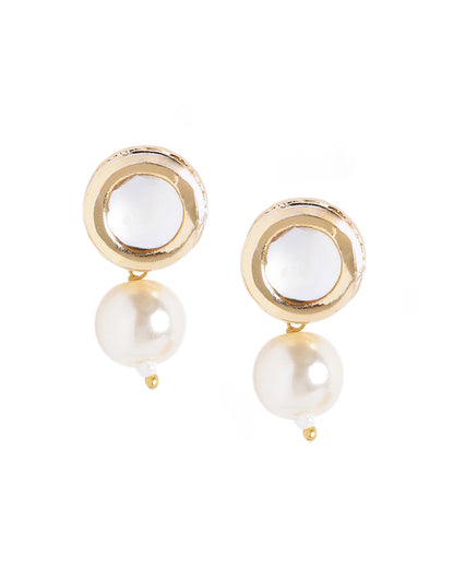 Gold-Plated Timeless Pearl Jewellery Set
