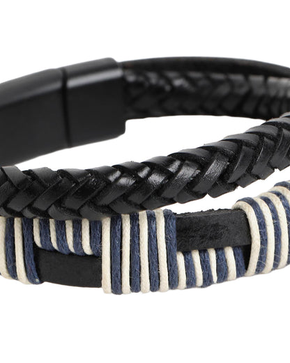 Men Multistrand Bohemian Leather Bracelet