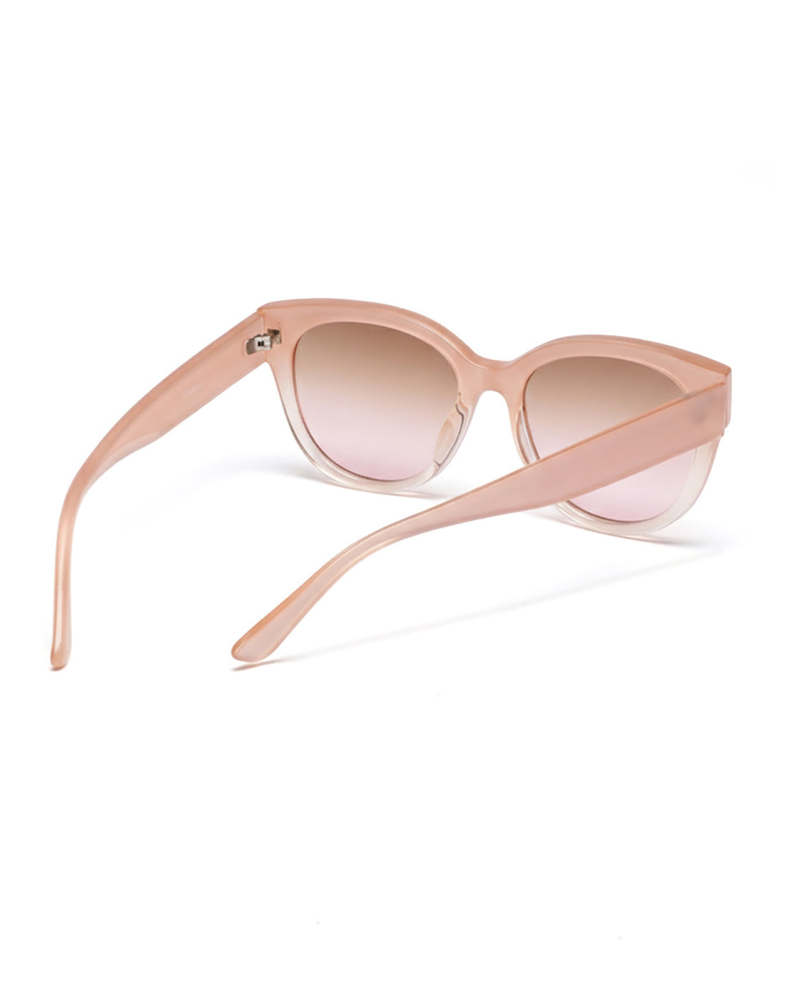 Women Nude Toned Pink UV Protected Lens Cat Eye Sunglasses
