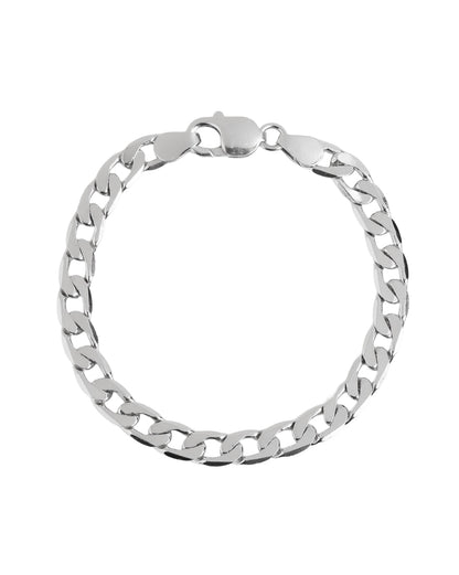 Men Rhodium Plated Bold link Bracelet