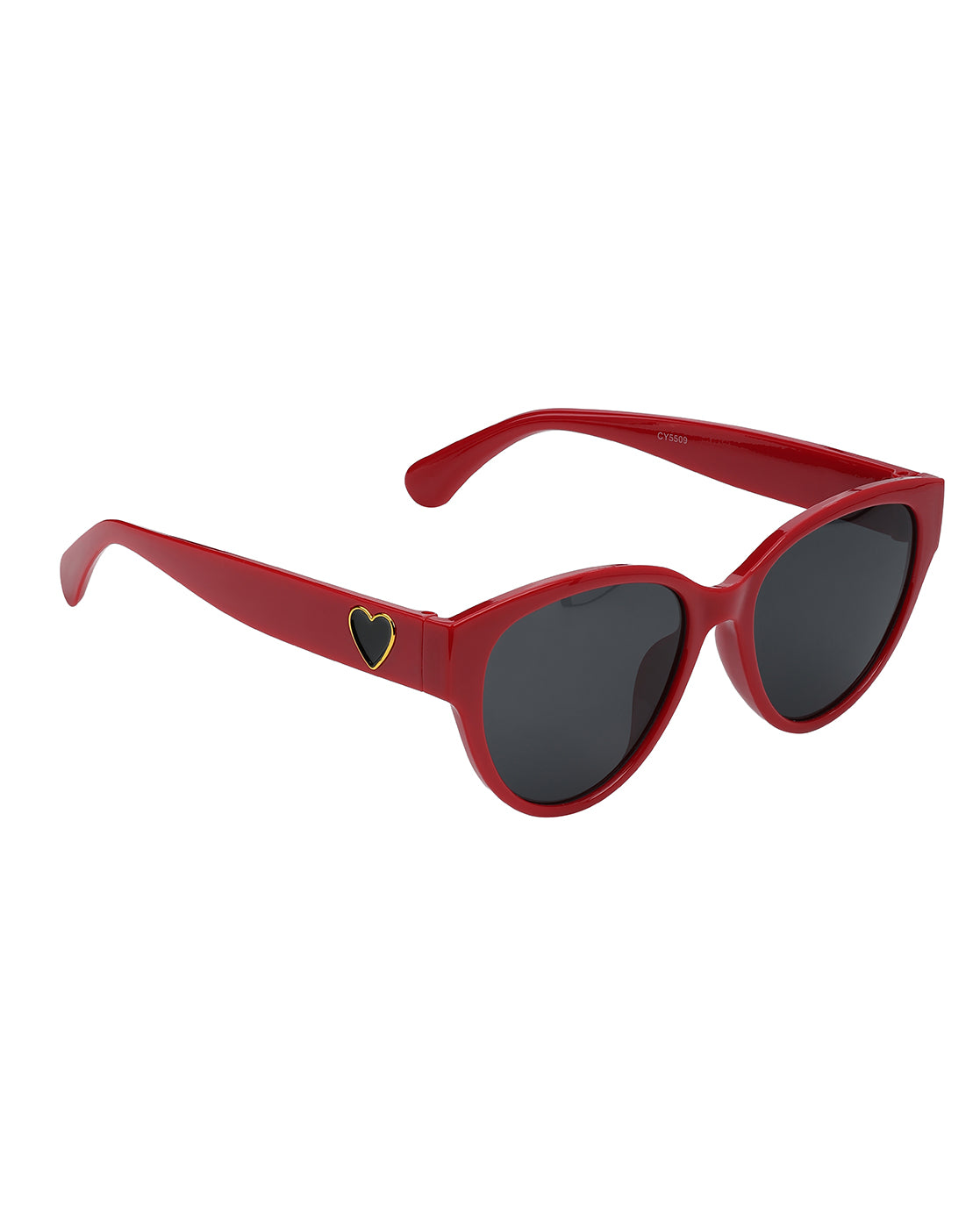 Women Party Red Toned UV Protected Black Lens Oversized Sunglasses