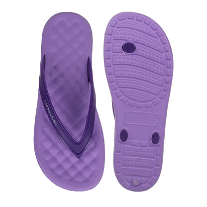 Women Comfort Textured Sole Thong Slippers