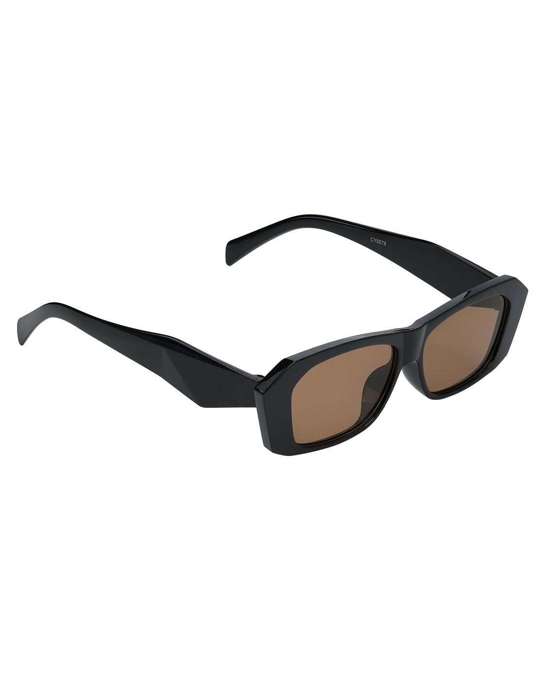 Women Black Toned UV Protected Brown Lens Wayfarer Sunglasses