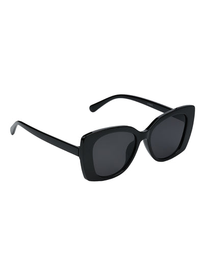 Women Black Toned UV Protected Black Lens Oversized Sunglasses