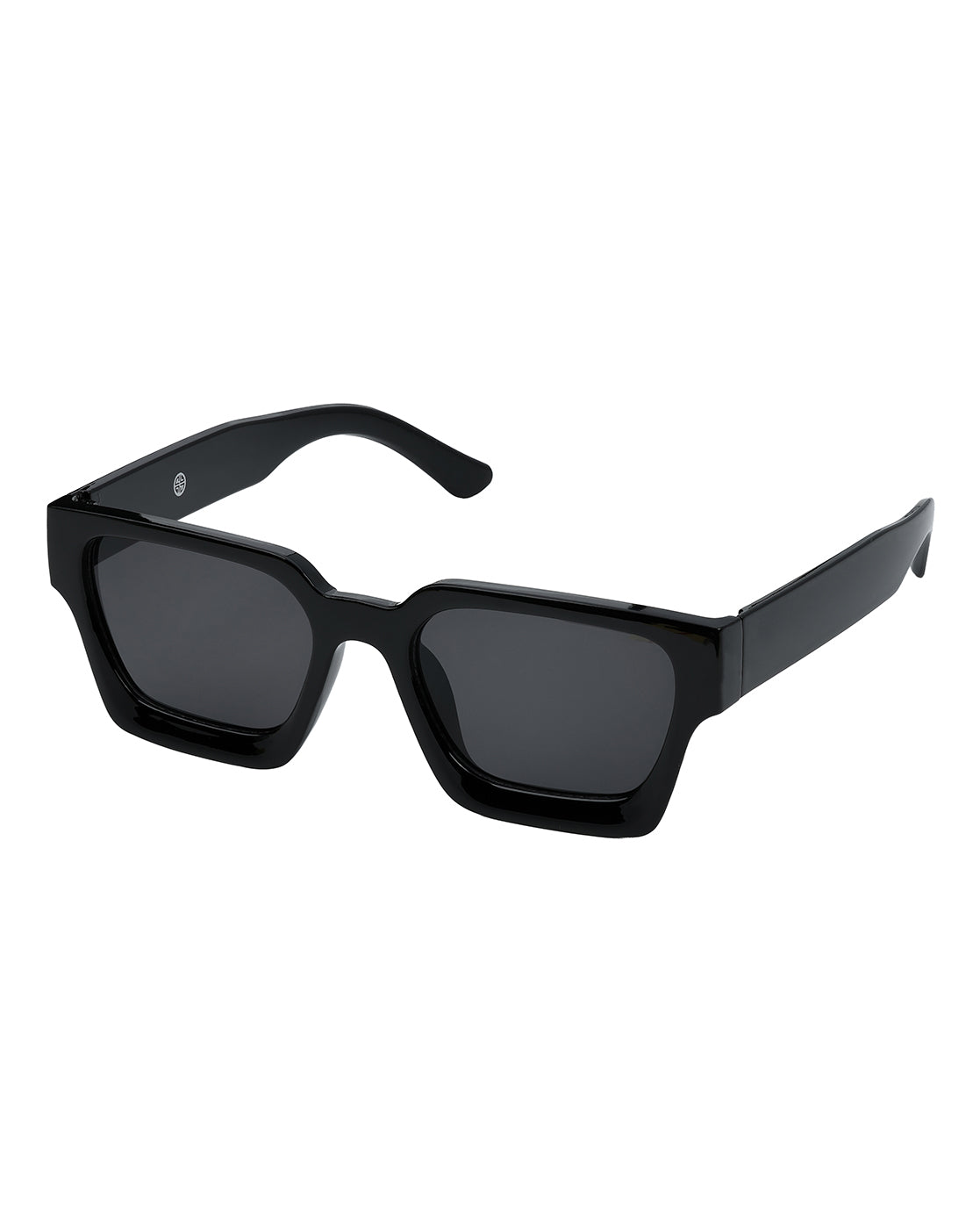 Women Black Toned UV Protected Black Lens Wayfarer Sunglasses