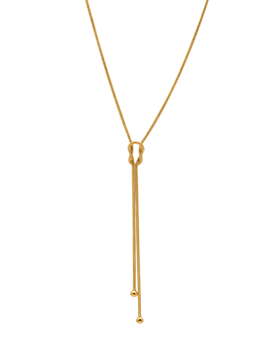 18kt Gold Plated Lariat Necklace
