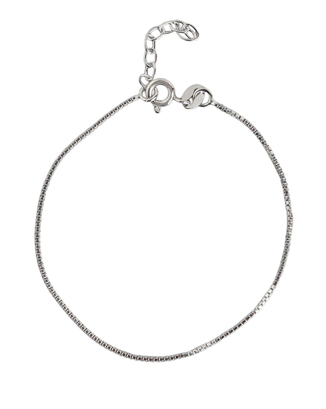 925 Sterling Silver Rhodium Plated Wraparound Adjustable Bracelet
