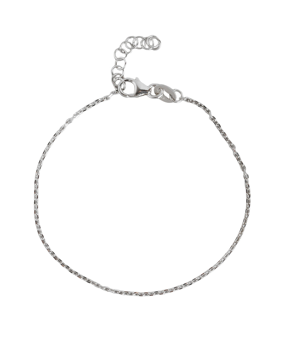 925 Sterling Silver Rhodium Plated Wraparound Bracelet