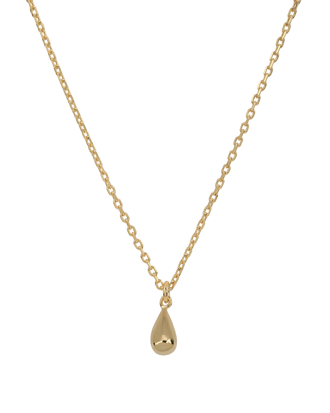 18kt Gold Plated Teardrop Necklace and Earring Set