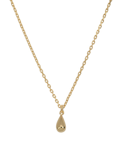 18kt Gold Plated Teardrop Necklace and Earring Set
