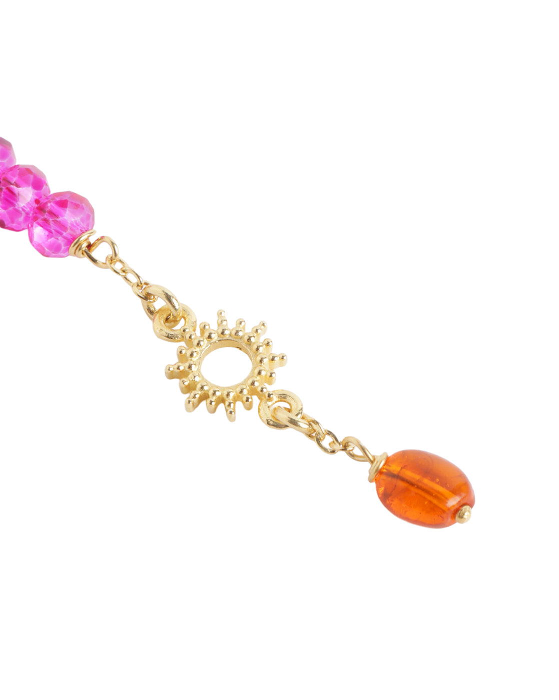 18kt Gold Plated Bohemian Beaded Celestial Drop Earring