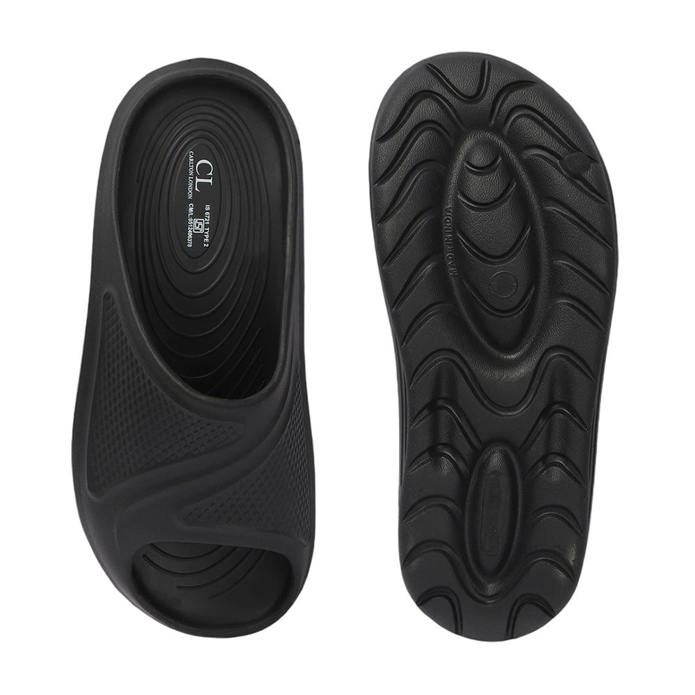 Men Textured Comfort Sliders