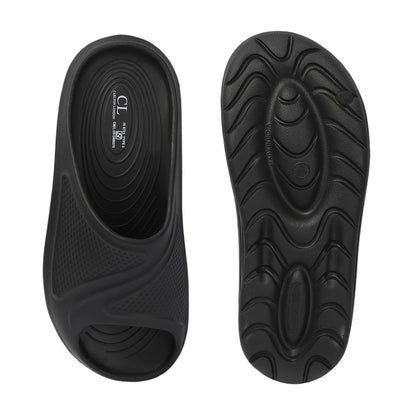 Men Textured Comfort Sliders