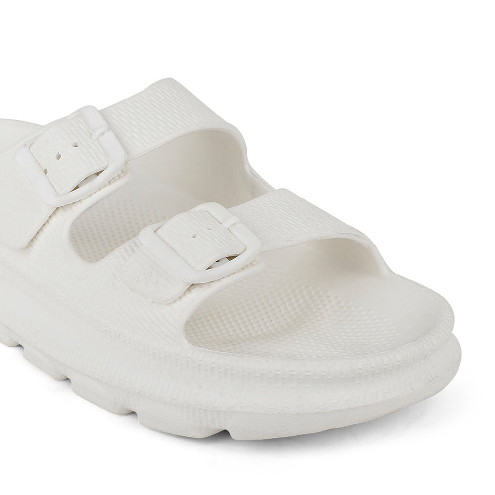 Men Textured Dual Strap Comfort Sliders