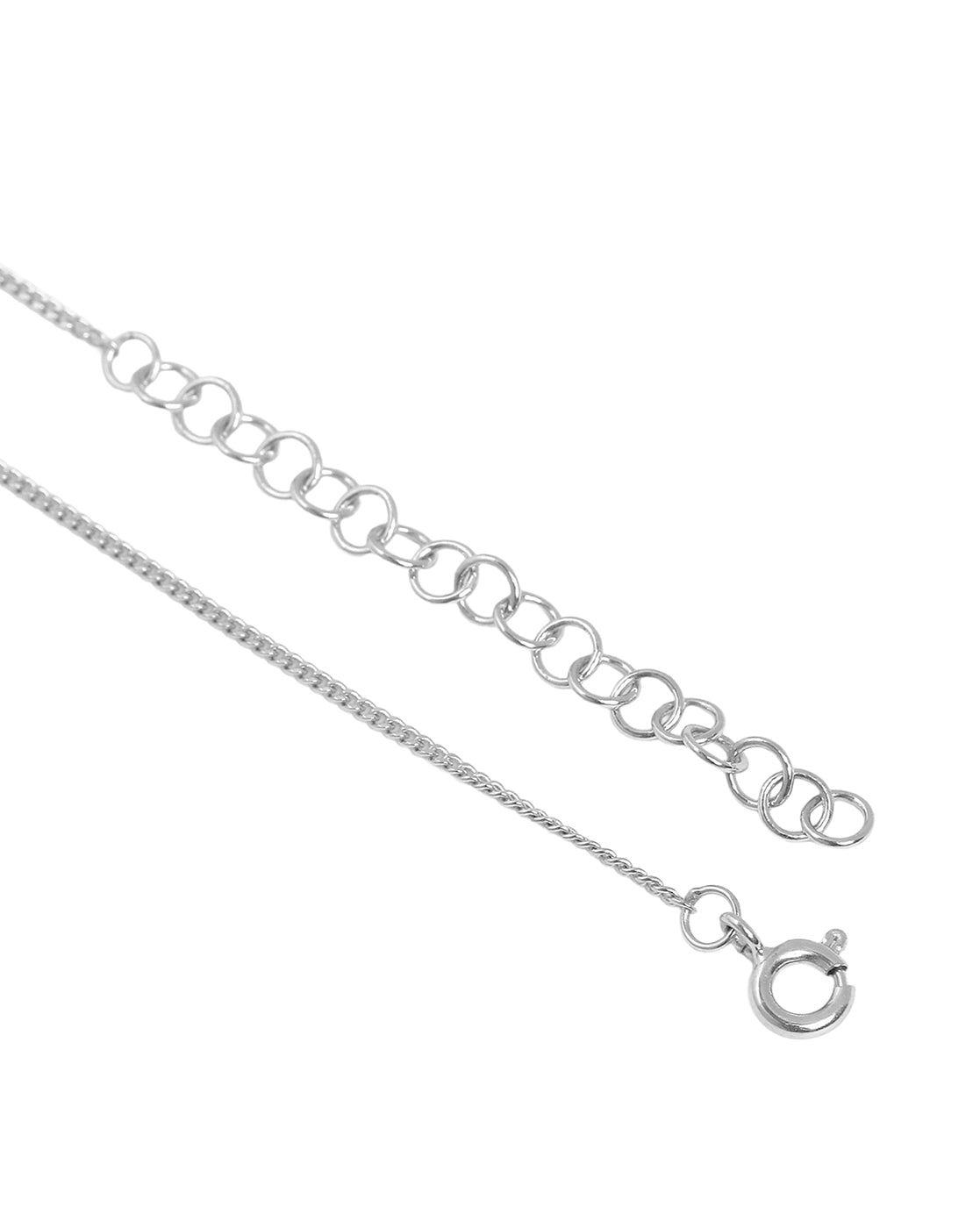 Rhodium Plated Tree Bark Textured Pendant for Men
