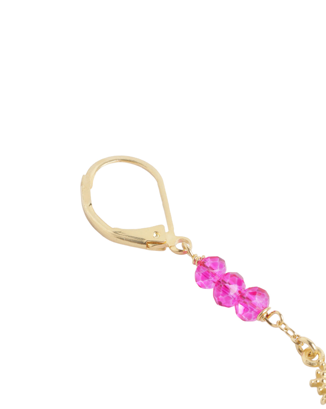 18kt Gold Plated Bohemian Beaded Celestial Drop Earring