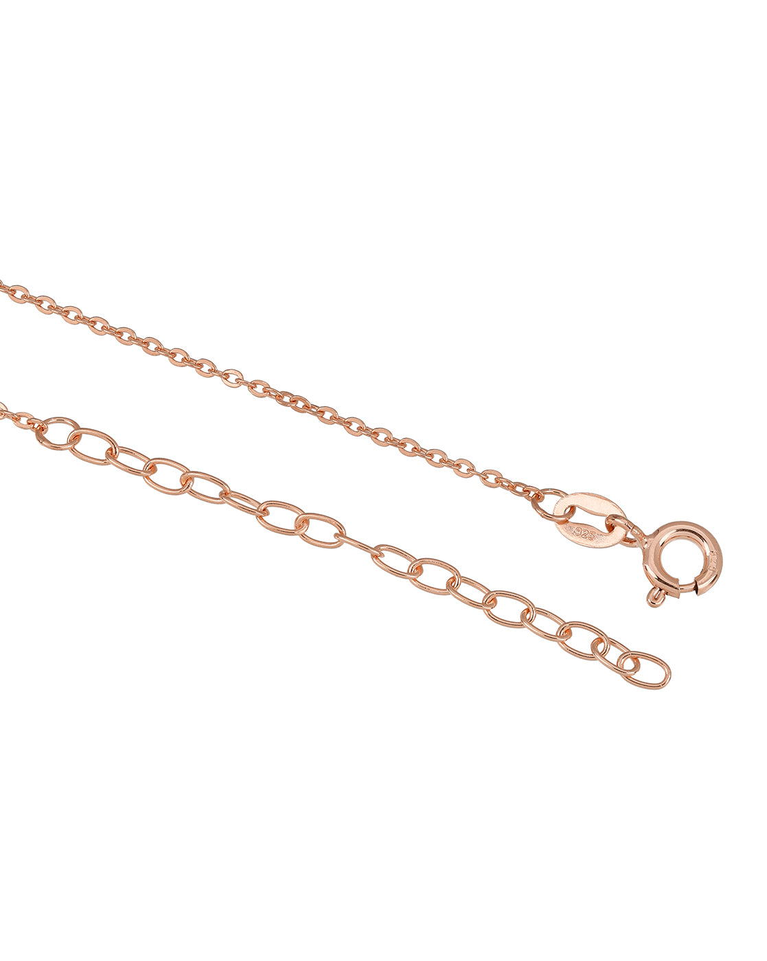 925 Sterling Silver 18kt Rose Gold Plated Natural Black bead and Solitaire Toi-Moi Mangalsutra