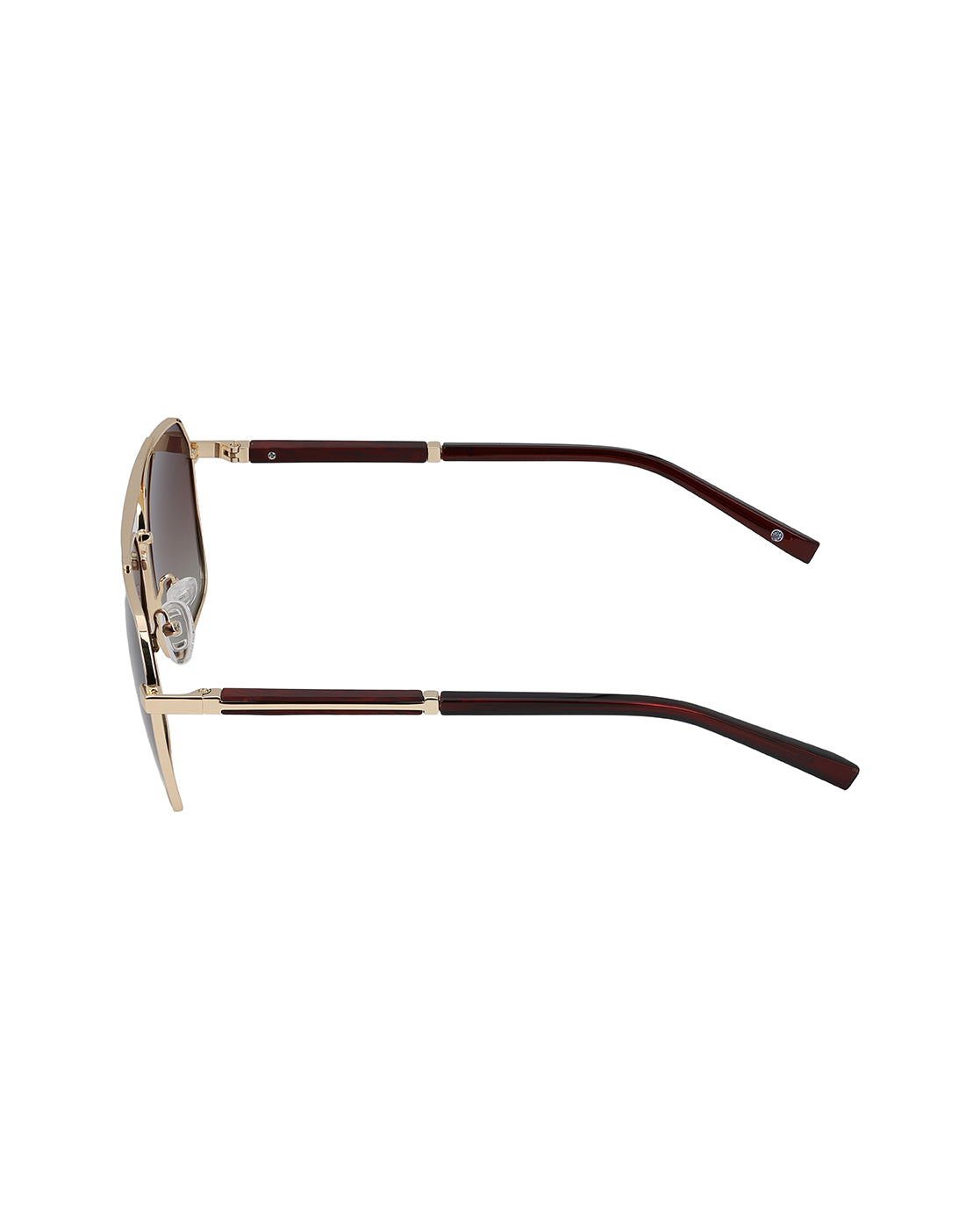Premium Gold &amp; Brown Toned Polarised Gradient Lens Rectangle Sunglasses for women CLSW611