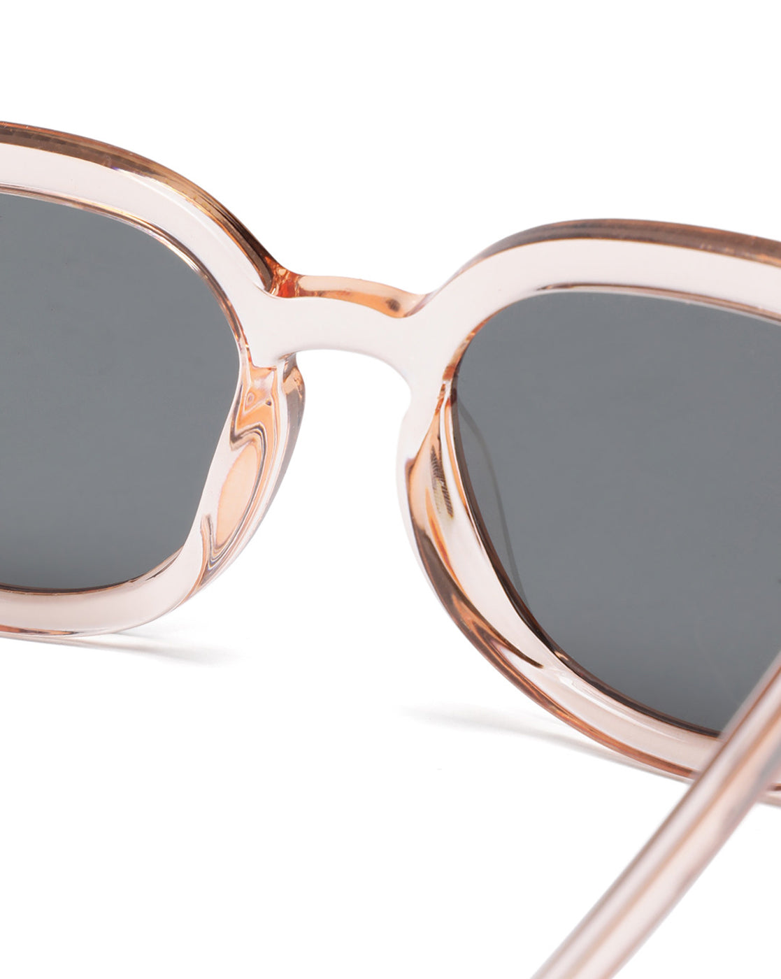 Women Beige Toned Grey UV Protected Lens Cat Eye Sunglasses