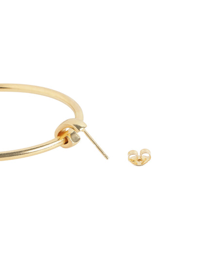 18kt Gold Plated Bold Oval Link Drop Earring