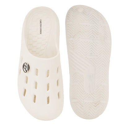 Men Perforated Slip On Mule Clogs