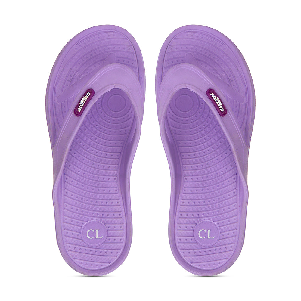 Women Fuchsia Comfortable Wedge Flip Flops