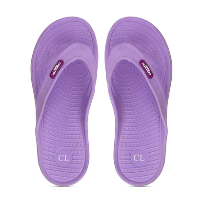 Women Fuchsia Comfortable Wedge Flip Flops