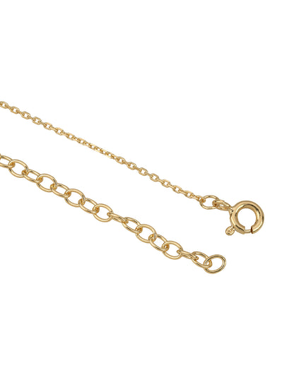18kt Gold Plated CZ Infinity and Heart Necklace