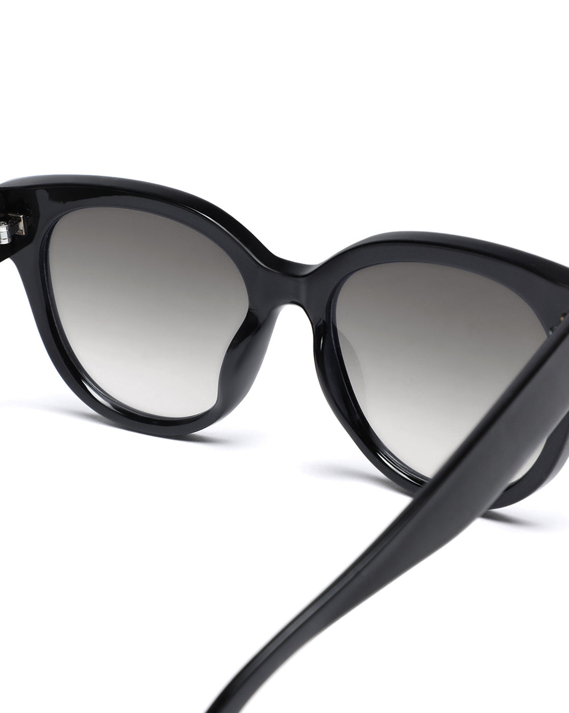 Women Black Toned Grey UV Protected Lens Cat Eye Sunglasses