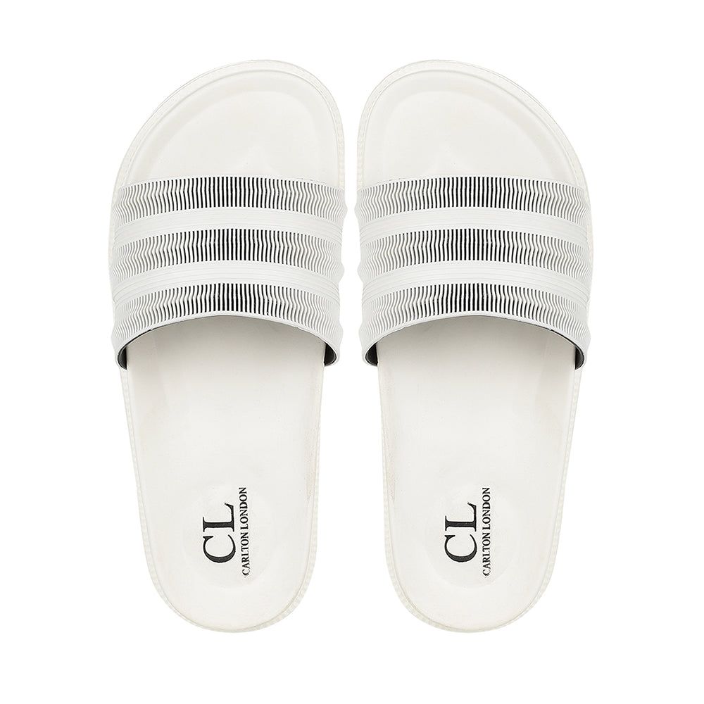 Men Textured Comfort Slip On Slider