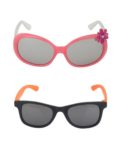 Set of 2 Kids Unisex Sunglasses with UV Protected lens