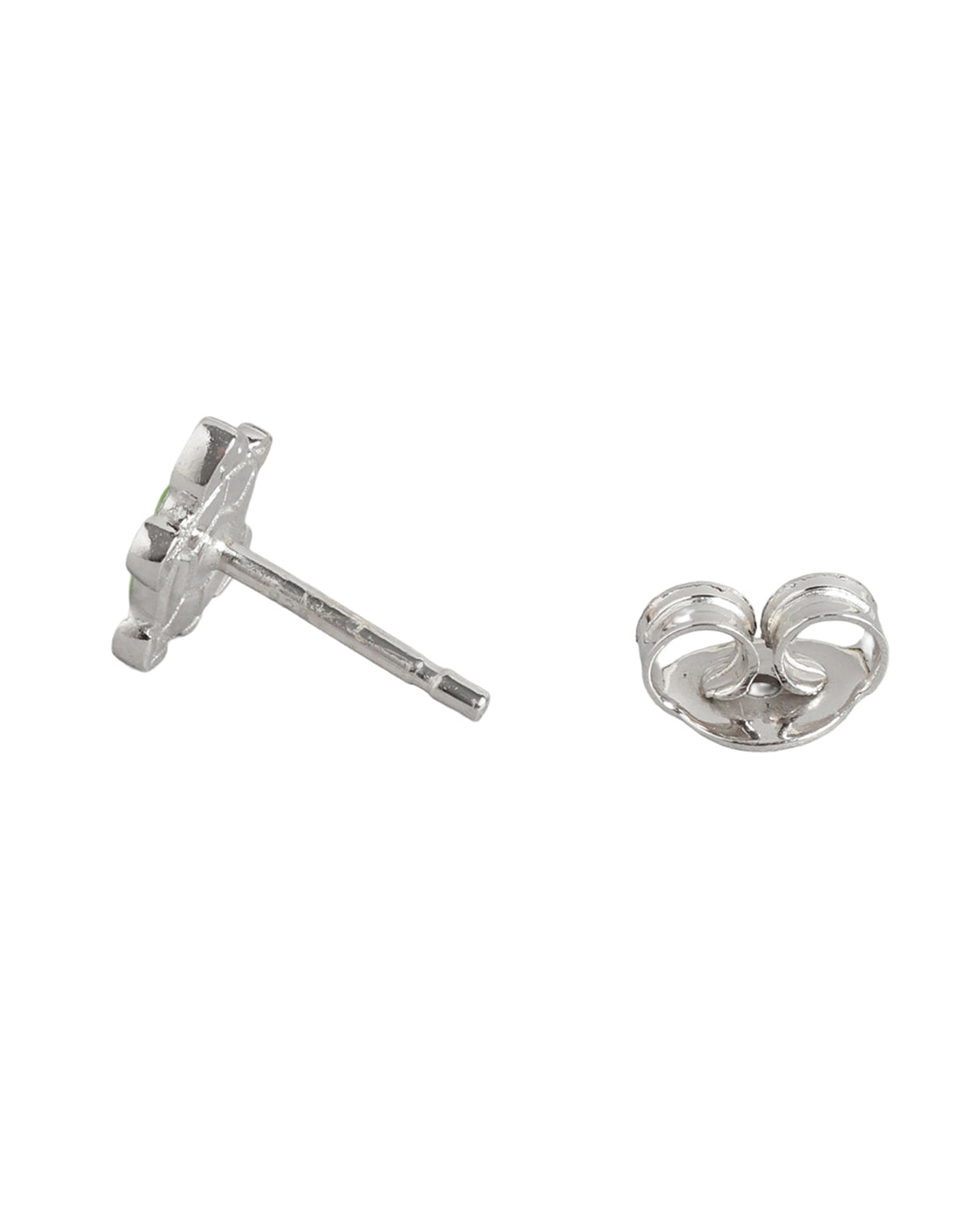 925 Sterling Silver Rhodium Plated Enamel Turtoise Mini Stud Earring