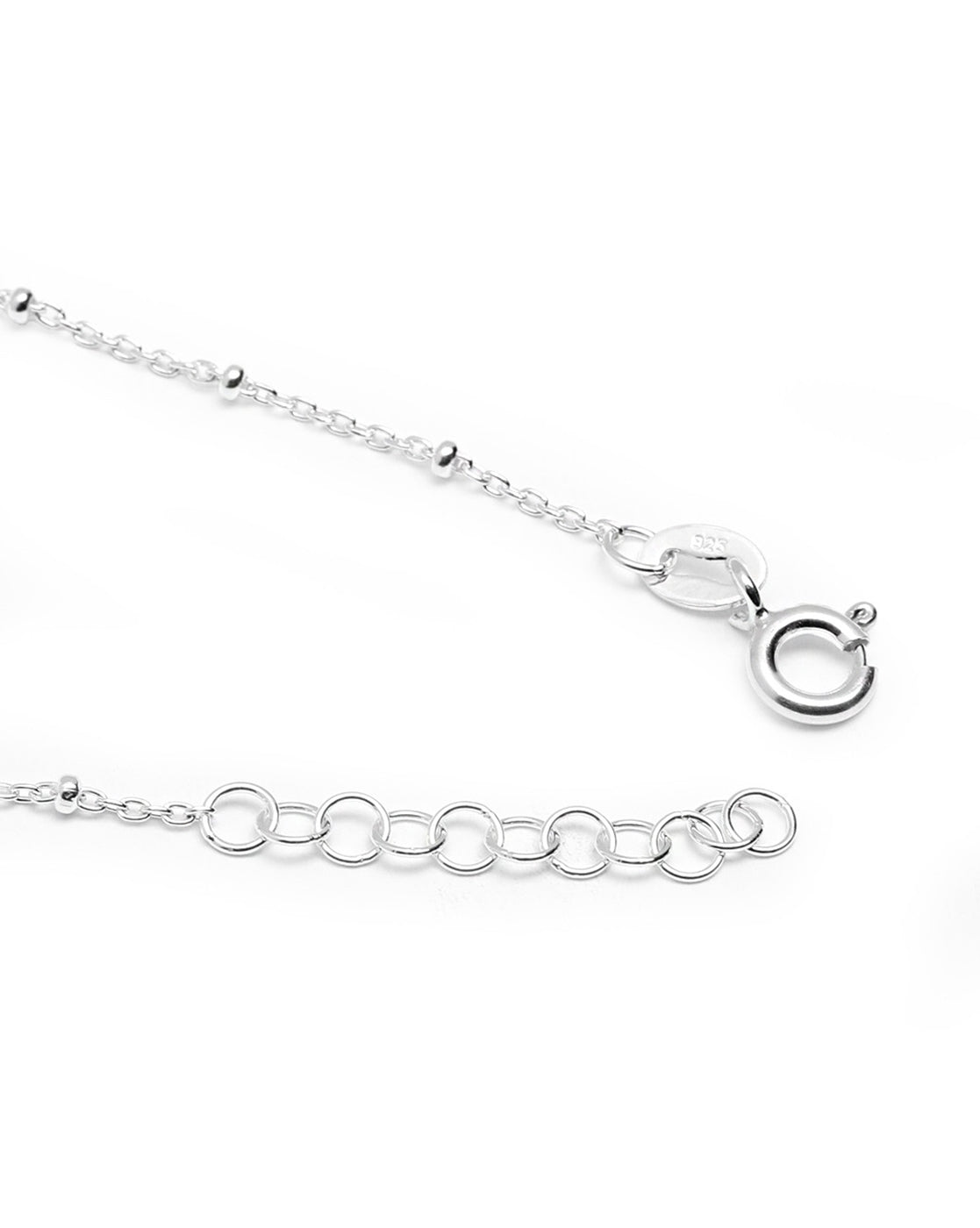 925 Sterling Silver Rhodium Plated Angel Wings Charm Bracelet