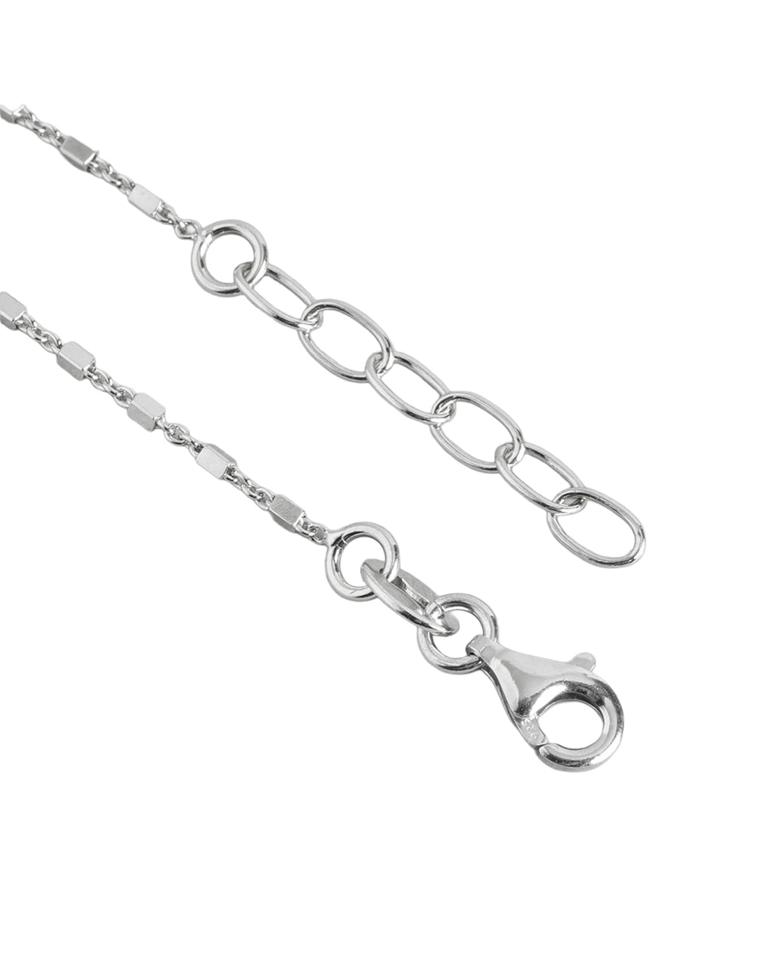 925 Sterling Silver Rhodium Plated  Wraparound Bracelet