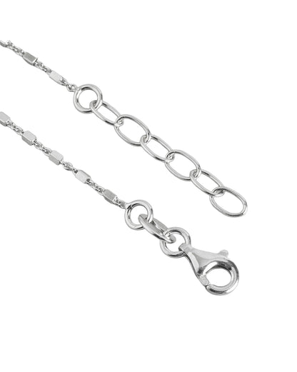 925 Sterling Silver Rhodium Plated  Wraparound Bracelet