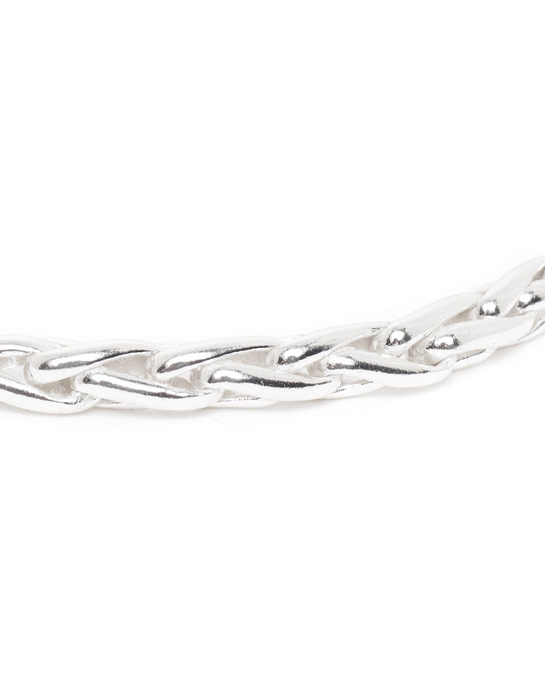 Men Rhodium-Plated Arrow Link Chain Bracelet