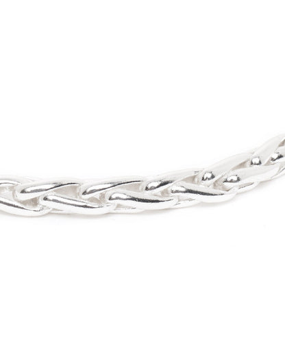 Men Rhodium-Plated Arrow Link Chain Bracelet