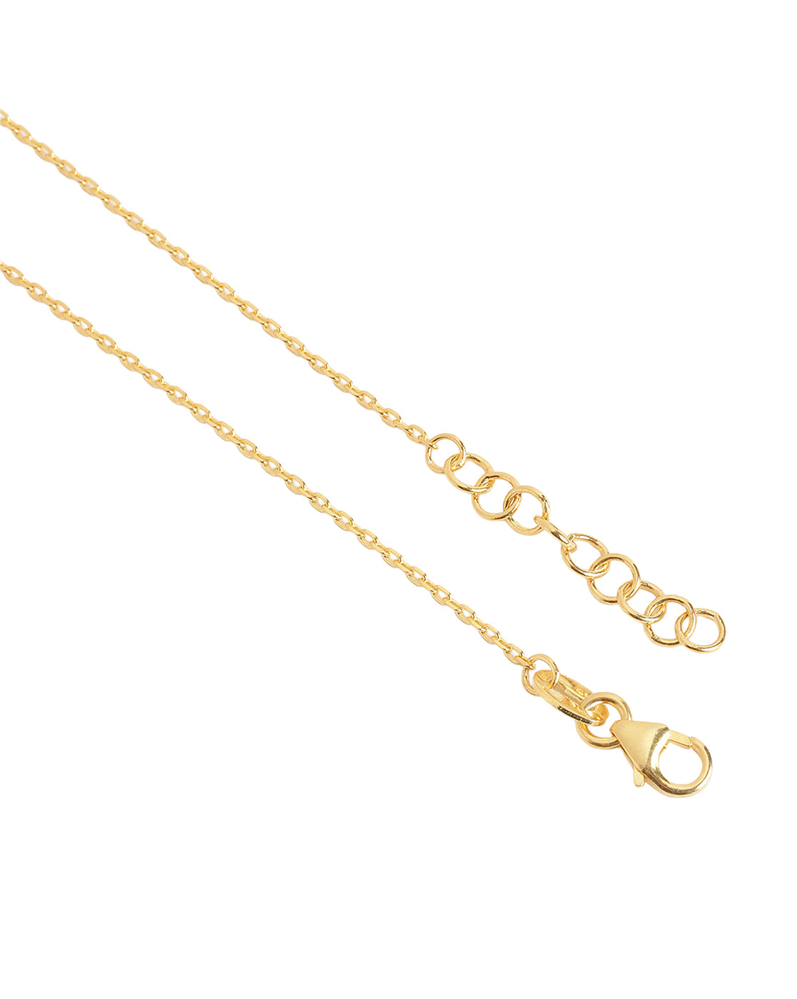18kt Gold-Plated Minimal Emerald-Green CZ Adjustable Bracelet