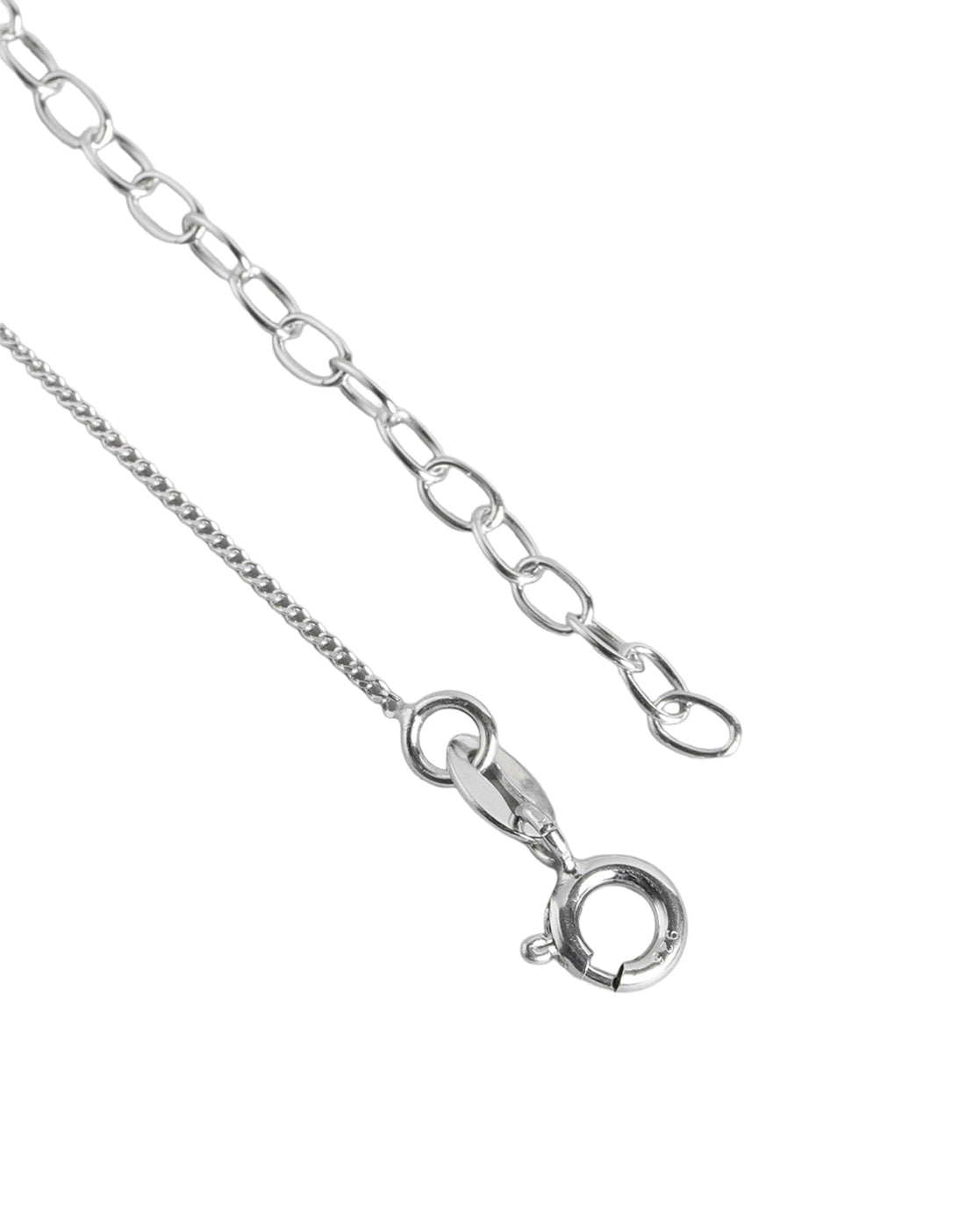 925 Sterling Silver Rhodium Plated Enamel Tortoise Pendant and Chain