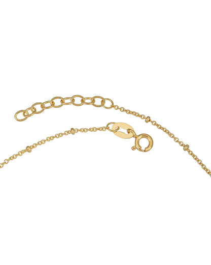 18kt Gold Plated Dangling Turquoise Stone Charm Anklet