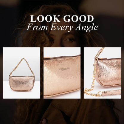 Carlton London Women Handbag - CLLP-1072 Rose Gold