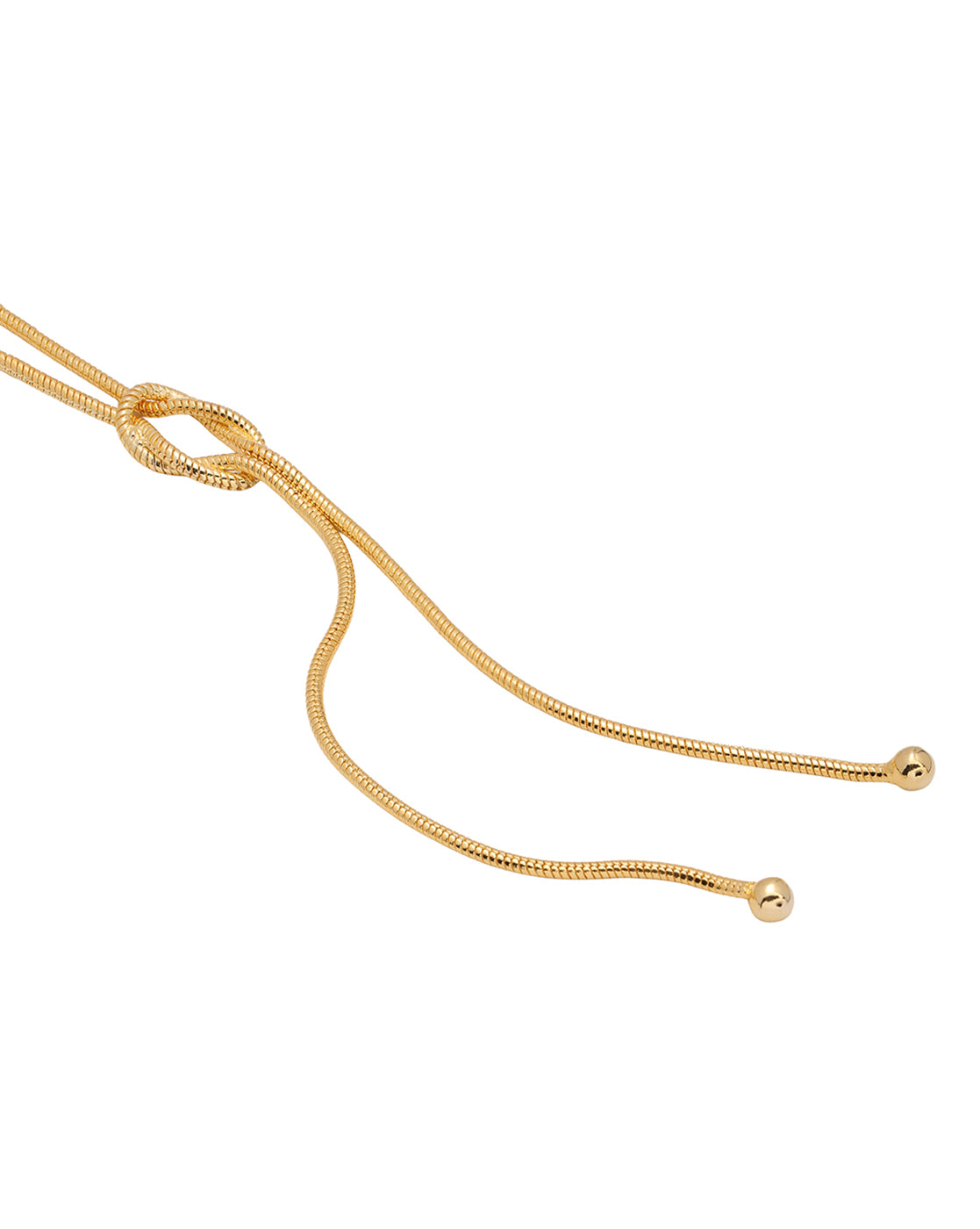 18kt Gold Plated Lariat Necklace