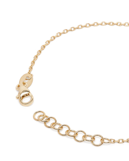 18kt Gold Plated Spiral Charm Bracelet