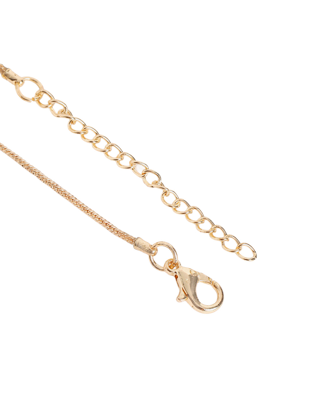 Gold Plated Sculptured Organic Pendant and Chain